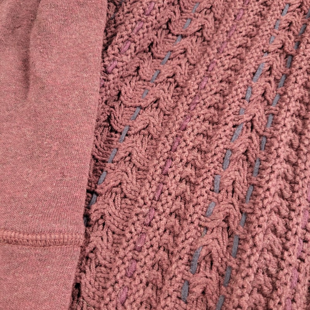 Anthropologie‎ Saturday Sunday Cardigan Sweater Womens Size S Burgundy Comfycore - Picture 2 of 11